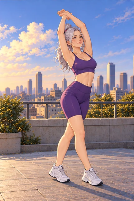 Comic stretch — Pose inspiration
